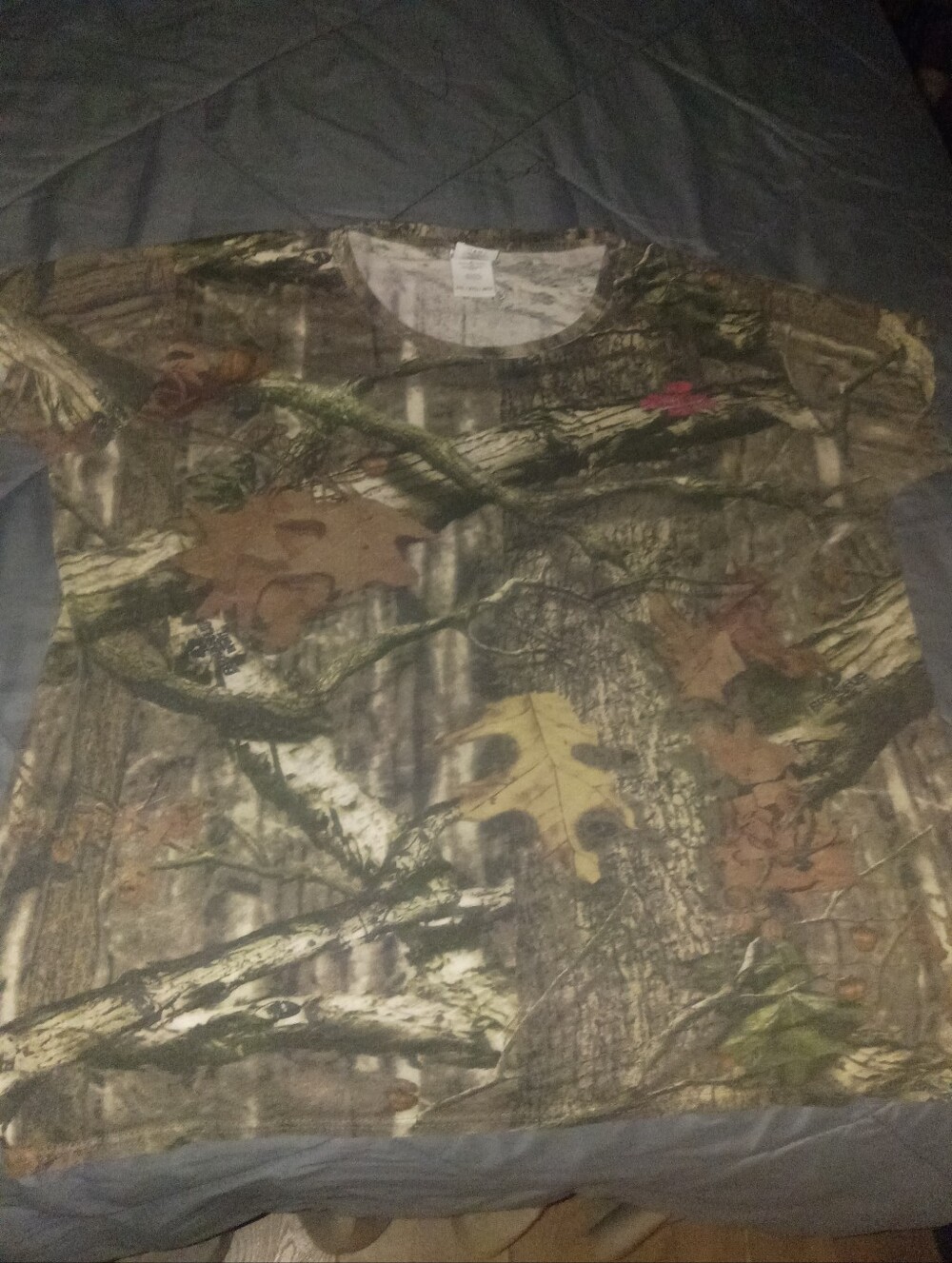 Womens Camouflage Short-Sleeve Tee - Green/Brown Camo